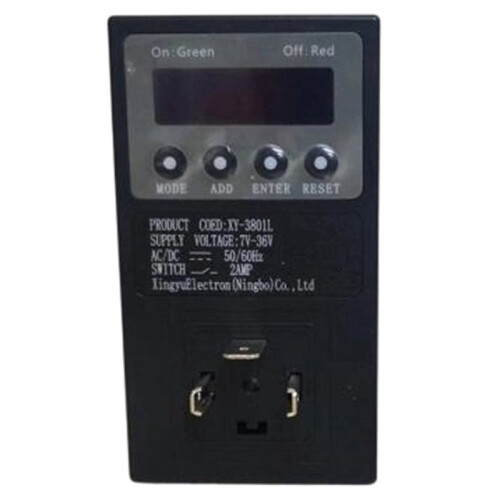 Drain Valve Timer XY3801L, Versatile Voltage AC110-240V & DC7-36V, Adjustable Timing 1