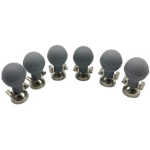 Electrocardiograph Accessories Compatible with Multifunctional Suction Chest Electrocardiograph 6-Pack