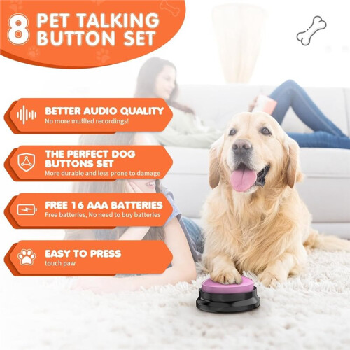 Boutons pour Chiens: Communication, Appels et Sons (30 Secondes) pour L'Éducation Canine. 2