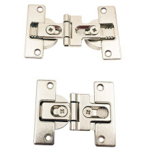 2-Piece 180-Degree Folding Hinge for Cabinet Linkage Doors, Hidden Door Hardware