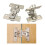2-Piece 180-Degree Folding Hinge for Cabinet Linkage Doors, Hidden Door Hardware 2