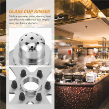 Automatic Cup Washer for Sink - Multi-Angle Spray & Easy Press Rinse for Mugs, Wine Glasses, Baby Bottles