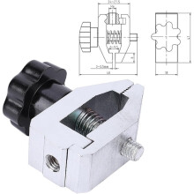Pinza de Acero Inoxidable, Carga Máxima de 500 N, Tamaño de Apertura de 3.5 mm, para Probar Caucho, Cables, Papel y Películas Plásticas