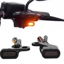 For Softail 00-14 Dyna 99-17 Sportster 1993-2003 Motorcycle LED Front Turn Signal Light Indicator Lamp