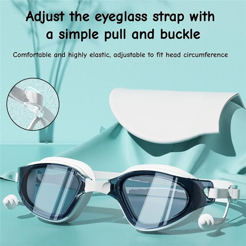 Yuke YUKE Anti-Beschlag Schwimmbrille mit Badekappe, Kein Auslaufen, Großer ...