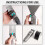 Jogo de Pentes para Máquina de Cortar Cabelo Compatível com Wahl Clippers 8 Peças Tamanhos 1.25 a 3.00 Polegadas 4