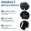 Motorcycle Windshield Deflector Wind Fairing Sport Screen for  XMAX125 Tech MAX XMAX125 Tech MAX+ 25-26 Black 5