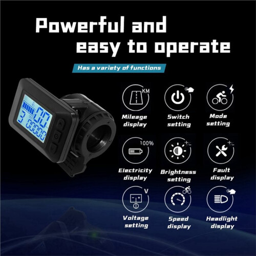 500W Elektrische Fiets Borstelloze Motorcontroller met LCD-Display Elektrische Fiets Scooter Motorcontroller 1
