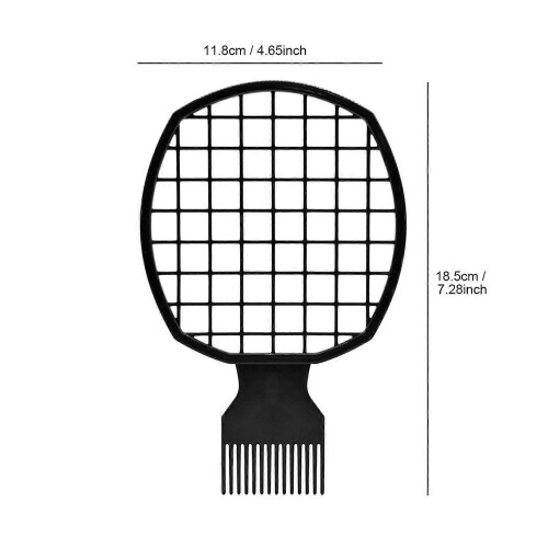 Pente de Torção Dupla Extremidade para Cabelos Crespos e Cacheados, Design Antiestático e Leve 2