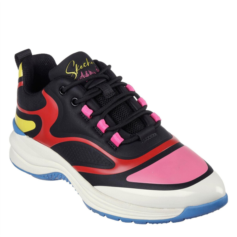 Skechers (2 Uk, Black) Womens/Ladies Hot Melt Trainers