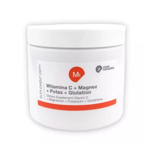 Invex Witamina C + Magnez + Potas + Glutation 150G