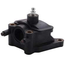 Cartera Termostato compatibile con Chrysler 5017183AB 4792329, Uscita Acqua Raffreddamento in Plastica Nera, 197g