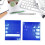 (Blue, S) Black S Folding Desktop Pocket Chart Tent for Sentence Strips & Flash Cards 2