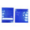(Blue, S) Black S Folding Desktop Pocket Chart Tent for Sentence Strips & Flash Cards 5
