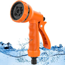 Hose Pipe Spray Gun - 10 Adjustable Patterns Garden Hose Spray Gun, High Pressur