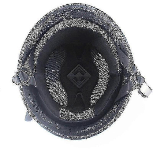 (Bright Black, M) Deutscher Vintage-Halbjet-Cruiser-Motorradhelm 1