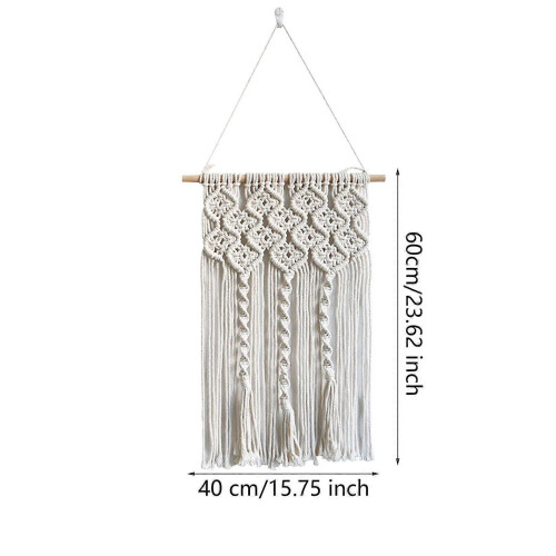 (Style B, 40CMX60CM) Boho-Makramee-Wandbehang mit Fransen, Fensterdekoration 1