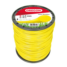 Oregon Yellow Round 4mm Strimmer Line, Trimmer Line Tackles Long Grass, Weeds, E