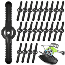 30 Pcs Plastic Grass Trimmer Blades, 135 mm Garden Mower Replacement Blades Cord