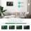 (White) Large Digital Wall Clock USB Powered Time Calendar Time Day Month Temp Display Electronic LED Alarm Clock 4
