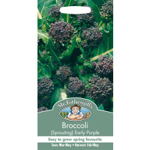 Mr Fothergill’s Broccoli Early Purple, 500 Seeds, Mar-May
