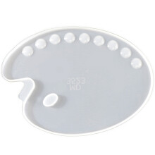 Handmade Paint Palette Resin Casting Mold Oval Shape Art Palette Resin Mold DIY Art Painting Molds