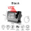 (Black) Rotating LED digital projection alarm clock USB electronic ceiling projector alarm clock bedside table clock 1