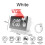 (White) Rotating LED digital projection alarm clock USB electronic ceiling projector alarm clock bedside table clock 1