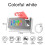 (Colored White) Rotating LED digital projection alarm clock USB electronic ceiling projector alarm clock bedside table clock 1