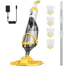 VIVOHOME Rechargeable Handheld Pool Vacuum Cleaner with Telescopic Pole includes 4-Pack Filter Bags Up to 60 Minutes Runtime for In & Above Ground Sw