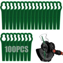 AIWMQYYF Plastic Grass Trimmer Blades, 100Pcs Plastic Lawn Mower Blades Replacement Lawn Mower Cutting Blades, 83 mm Plastic Replacement Blades for E