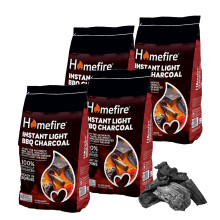 Instant Light Barbecue Charcoal Bulk Buy - Pack of 8 x 1kg BBQ Instant Light Lum