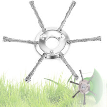 Petrol Strimmer Head,Steel Wire Grass Trimmer,Indestructible Brush Cutter Attach