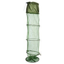 Cesta de Pesca Plegable de 5 Capas Sumergida en una Jaula de Pesca de Red para Mantener Vivos a los Peces en el Agua Accesorios de Pesca Agujero