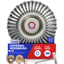 Heavy Duty Universal Weed Brush Head for Weeds and Moss 25,4mm Bore