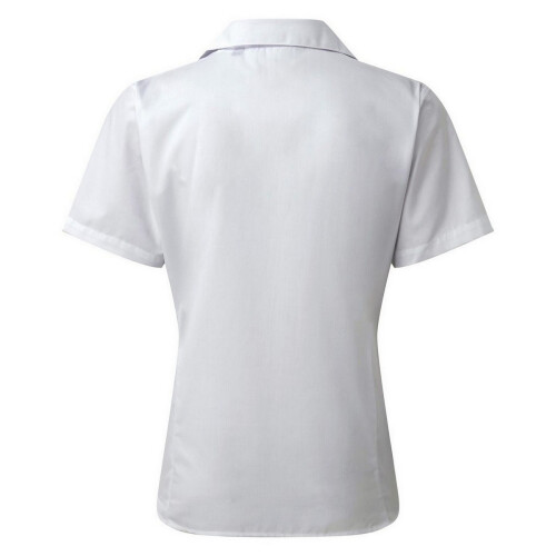 Premier (22, White) Premier Short Sleeve Poplin Blouse / Plain Work Shirt 2