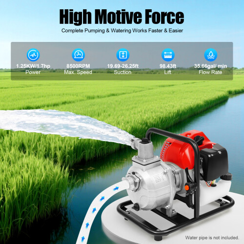 2-stroke Water Pump 43cc Gas Engine 1