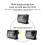 (Black) Rotating LED digital projection alarm clock USB electronic ceiling projector alarm clock bedside table clock 2