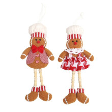 2 Stück Lebkuchen-Ornamente, Weihnachts-Lebkuchen-Ornamente, Hängende Lebkuchen-Ornamente für Den Weihnachtsbaum