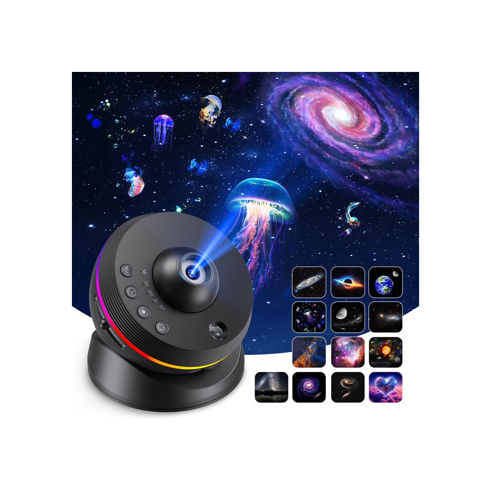 Star Projector, 13 In 1 Planetarium Projector, 360 Degree Rotating Galaxy Projector, 4K Hd With Timer, Dynamic Meteor Effects 6083684989636