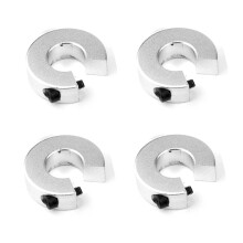 4 Stück SBR16 Linearschienen-Anschlagmanschetten, Wellenbegrenzungsbefestigungsringe Aus Aluminiumlegierung mit Schraube,