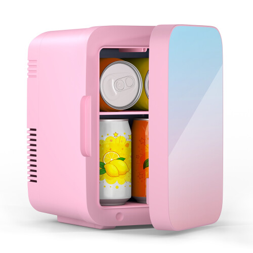 ELECWISH Pink 4L Mini Fridge Portable Table Top Cooler Warmer 1