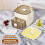 Countertop Ice Cube Tray, Easy Press Design, Releases All Cubes in One Second, Storage Box with Handle 5