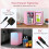 ELECWISH Pink 4L Mini Fridge Portable Table Top Cooler Warmer 7
