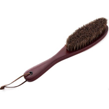 Szczotka do ubrań do usuwania włosów, naturalna włosia końska, drewniana rączka, do garniturów kapeluszy, czerwono-brązowa, 1 sztuka, 255,5 cm