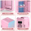 ELECWISH Pink 4L Mini Fridge Portable Table Top Cooler Warmer 9