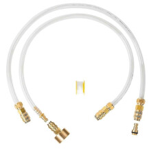Hydraulic Steering Bleed Kit Compatible with Sea Star Systems, 2PCS Brass Filler with Clear Hose