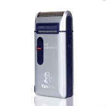 Elektrischer Wiederaufladbarer Rasierer für Männer, oszillierender Einkopf, mit Kanten-Trimmer, Metall,600mAh Lithium Akku Yandou SC-W301U