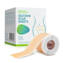 Ruban adhésif pour cicatrices en silicone, non irritant, sans latex ni PTFE, adaptable, pour toutes les peaux et tout âge