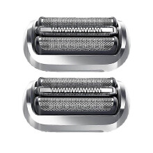 Ersatzscherkopf kompatibel mit Braun S7 5764 7020s, 2er-Pack Edelstahlklingen & Präzisionsfolie
